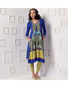 Patrón de blusa, vestido y medias - Vogue 9108 2
