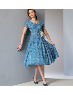 Patrón de vestido y cinturón - Vogue 9106 2