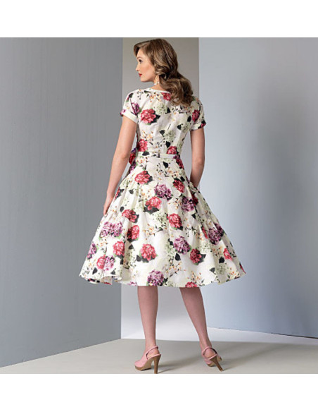 Patrón de vestido y cinturón - Vogue 9106