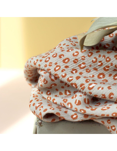 Tejido crepé de viscosa Mini Léo Amande - La Maison Naïve