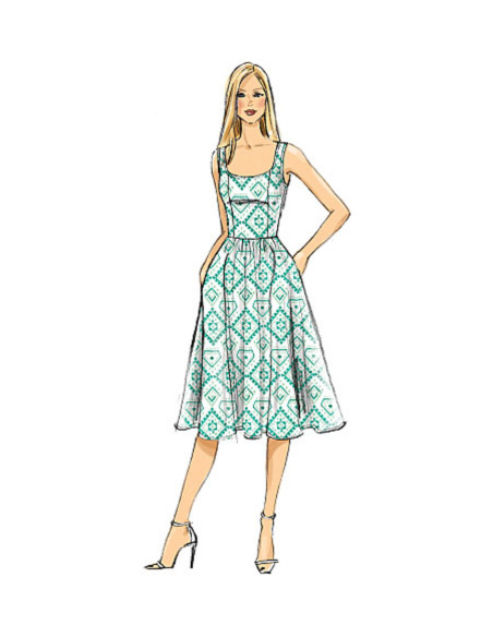 Patrón de vestido - Vogue 9100