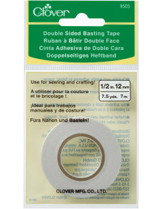 Cinta de construcción de doble cara Clover 12 mm x 7 m