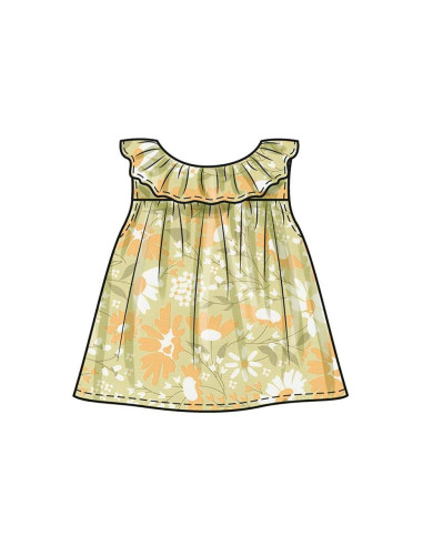 Patrón de blusa, braga y sombrero - Butterick 6935