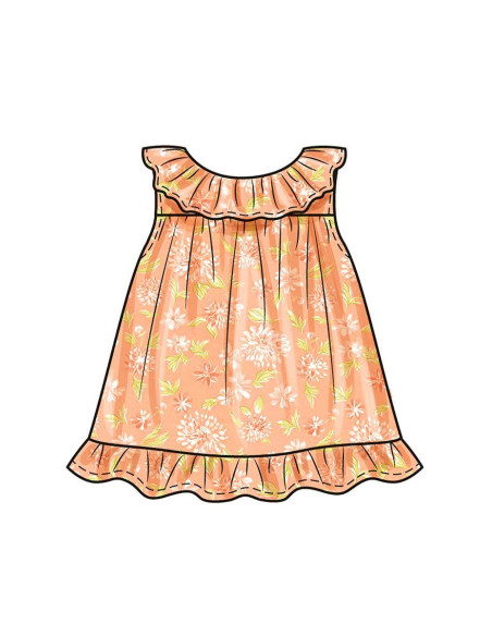 Patrón de blusa, braga y sombrero - Butterick 6935