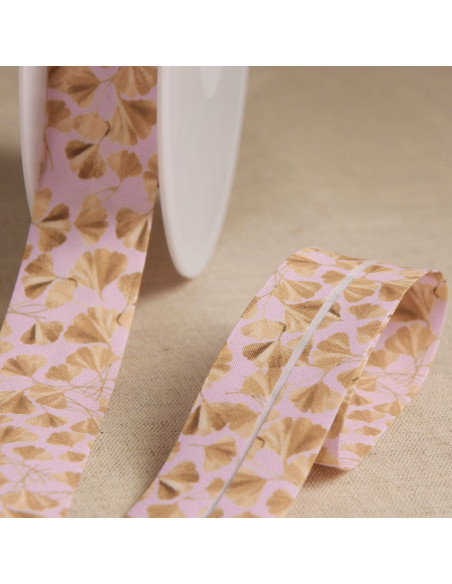 Sesgo ginkgo - Rosa claro