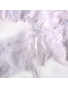 Flecos de plumas - Blanco óptico