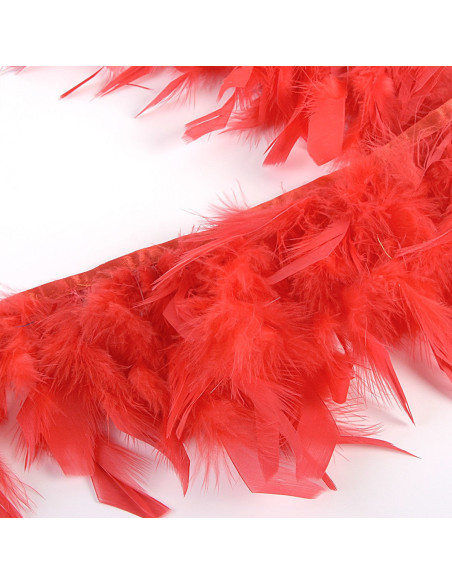 Flequillo plumas - Rojo