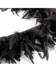 Flecos de plumas - Negro