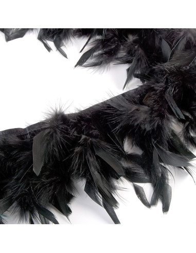 Flecos de plumas - Negro