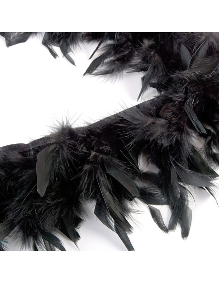 Flecos de plumas - Negro