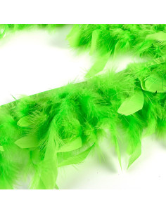 Flecos de plumas - Verde anís