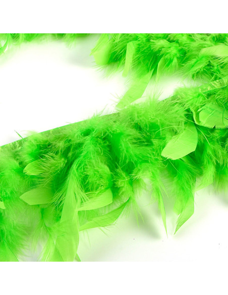 Flecos de plumas - Verde anís