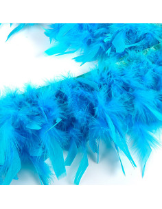 Flecos de plumas - Azul turquesa