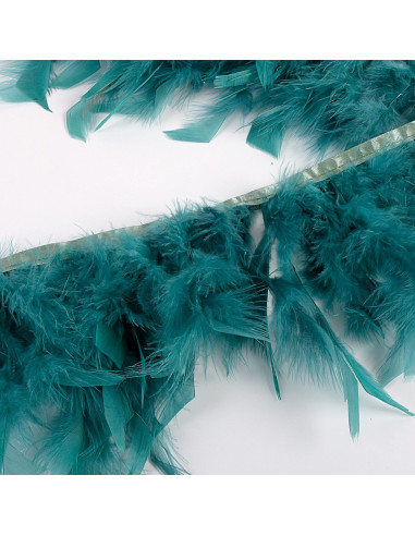 Flecos de plumas - Azul pato