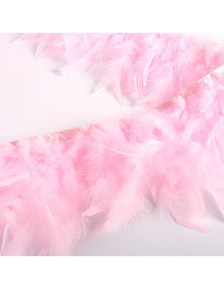 Flecos de plumas - Rosa claro
