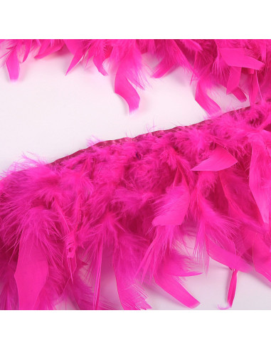 Flecos de plumas - Fucsia