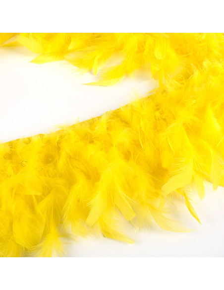 Flecos de plumas - Amarillo limón