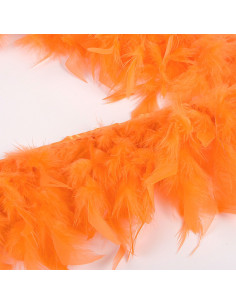 Flequillo de plumas - Naranja