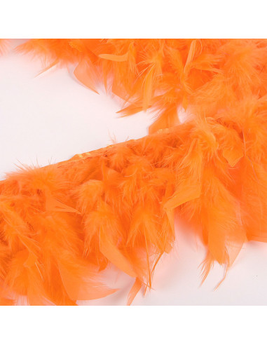 Flequillo de plumas - Naranja
