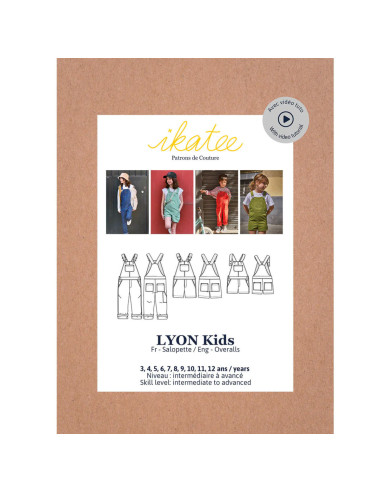 Patrón de peto Lyon kids - Ikatee