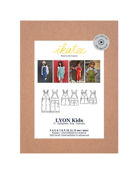 Patrón de peto Lyon kids - Ikatee
