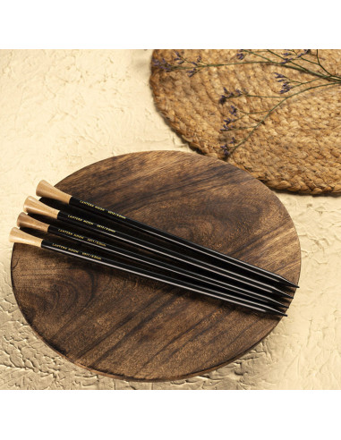 Agujas de tejer de madera de ébano 35 cm Lantern Moon