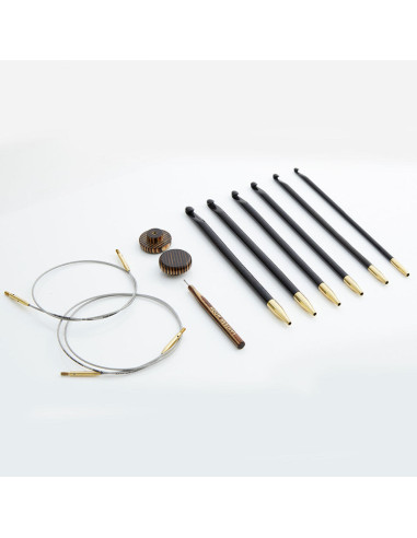 Kit de ganchillos tunecinos de madera de ébano Bequest Lantern Moon