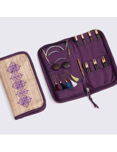 Estuche de agujas circulares de madera de ébano Bliss Lantern Moon 2