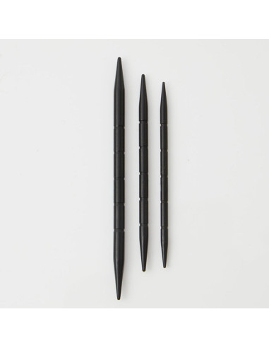 Agujas para trenzas de madera de ébano Lantern Moon