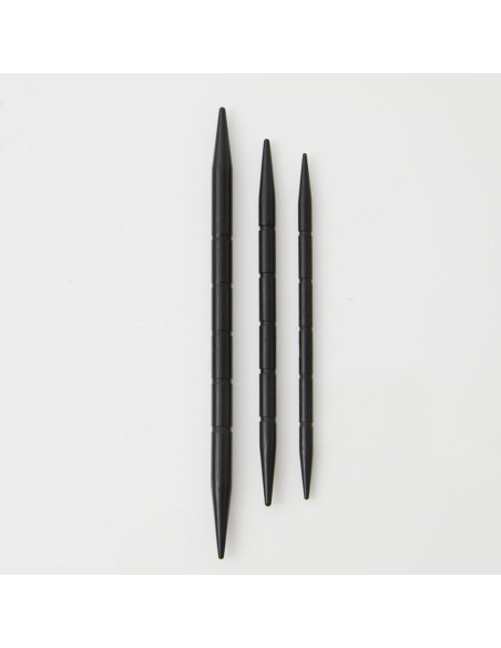 Agujas para trenzas de madera de ébano Lantern Moon