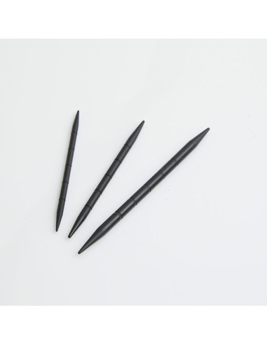 Agujas para trenzas de madera de ébano Lantern Moon
