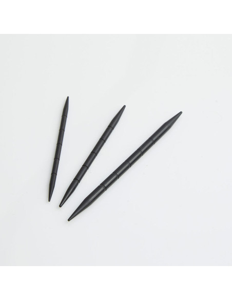 Agujas para trenzas de madera de ébano Lantern Moon