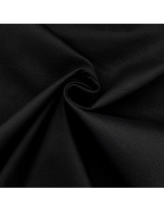 Tejido gabardina de algodón elástico - Negro