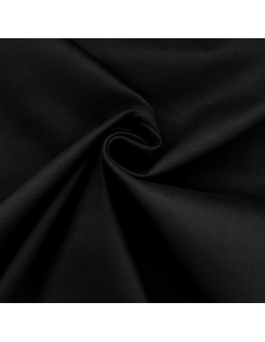 Tejido gabardina de algodón elástico - Negro