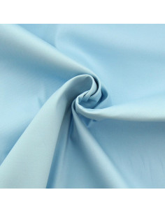 Tejido gabardina de algodón elástico - Azul bebé