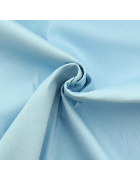 Tejido gabardina de algodón elástico - Azul bebé