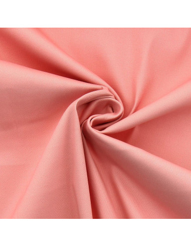 Tejido gabardina de algodón elástico - Salmón