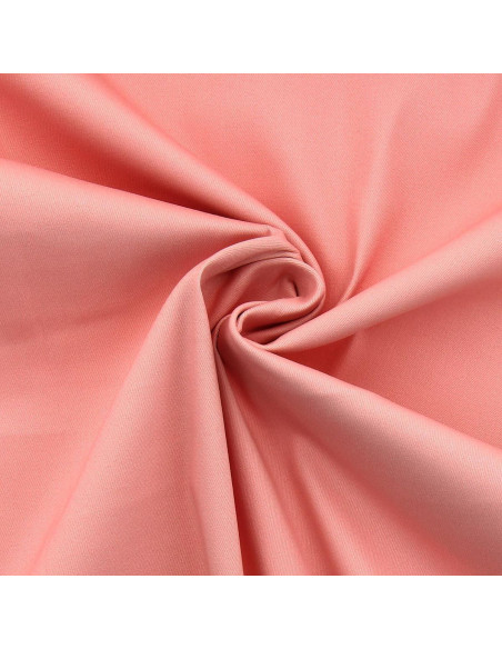 Tejido gabardina de algodón elástico - Salmón