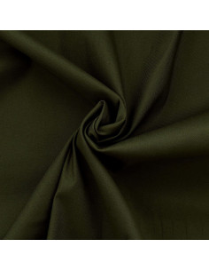 Tejido gabardina de algodón elástico - Verde musgo