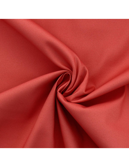 Tejido gabardina de algodón elástico - Coral