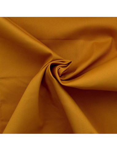 Tejido gabardina de algodón elástico - Ocre