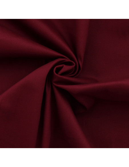 Tejido gabardina de algodón elástico - Burdeos