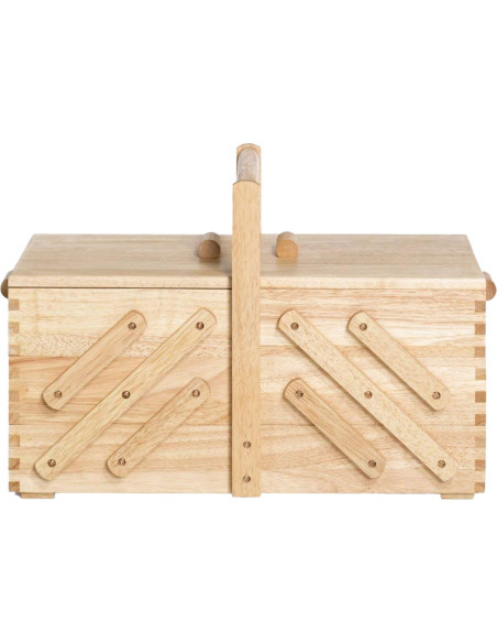 Trabajadora de costura en madera clara L