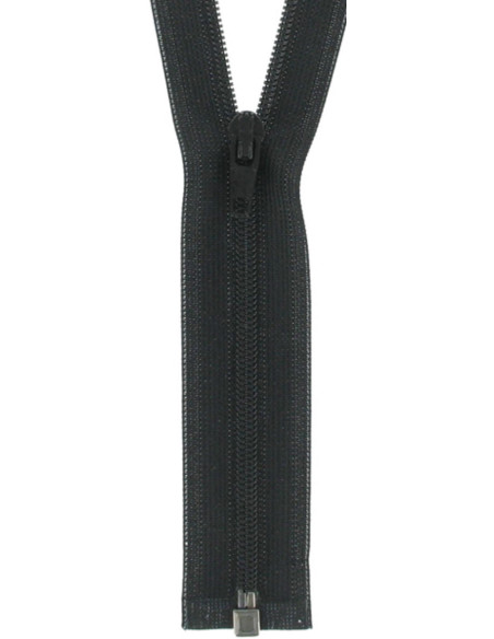 Cierre separable de nylon superfino - Negro