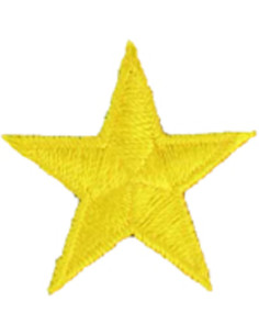Parche termoadhesivo estrella amarilla