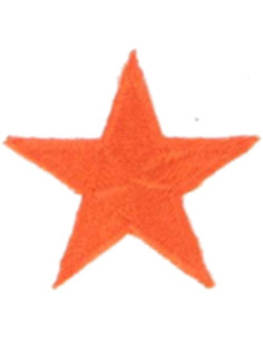 Parche termoadhesivo estrella naranja
