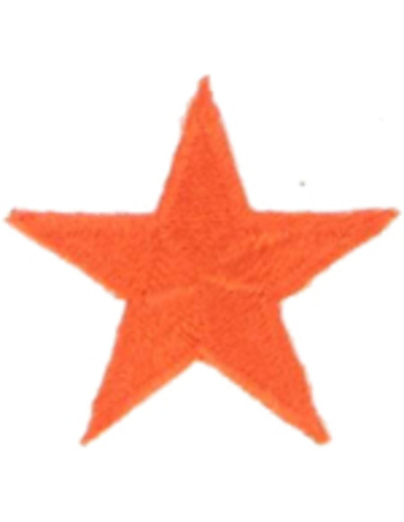 Parche termoadhesivo estrella naranja