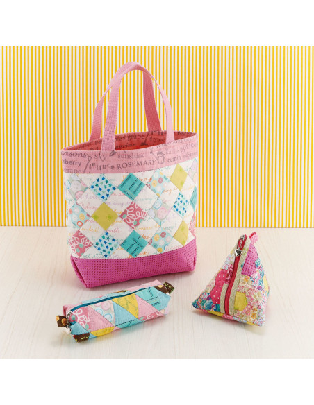 Plantilla de patchwork hexágonos Clover