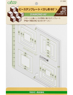 Plantilla de patchwork Diamond 60° Clover