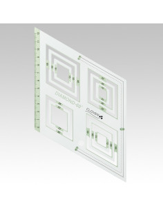 Plantilla de patchwork Diamond 60° Clover 2